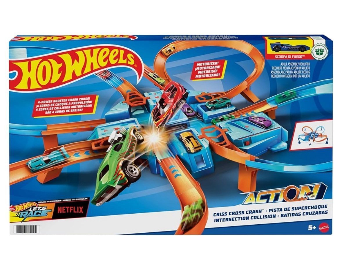 Hot Wheels Criss Cross Crash Toy Car Track Set- Brand new - sealed