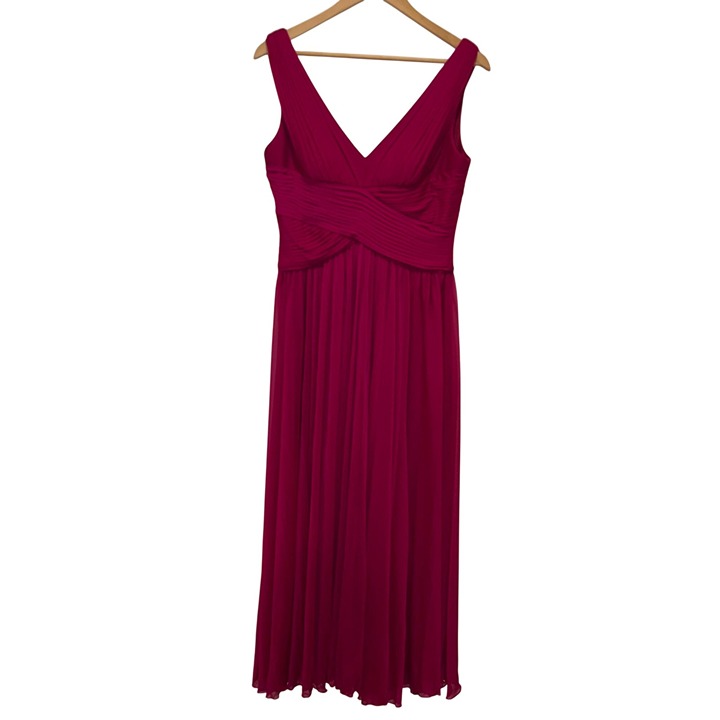 Alex Evenings Fuchsia Gown evening Maxi Dress women size 8