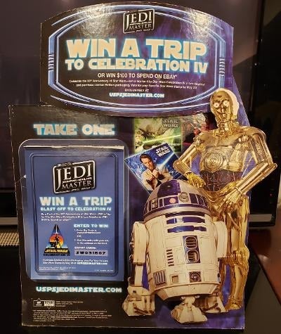 Star Wars Celebration IV U.S. Post Office Promotional Drawing Standee