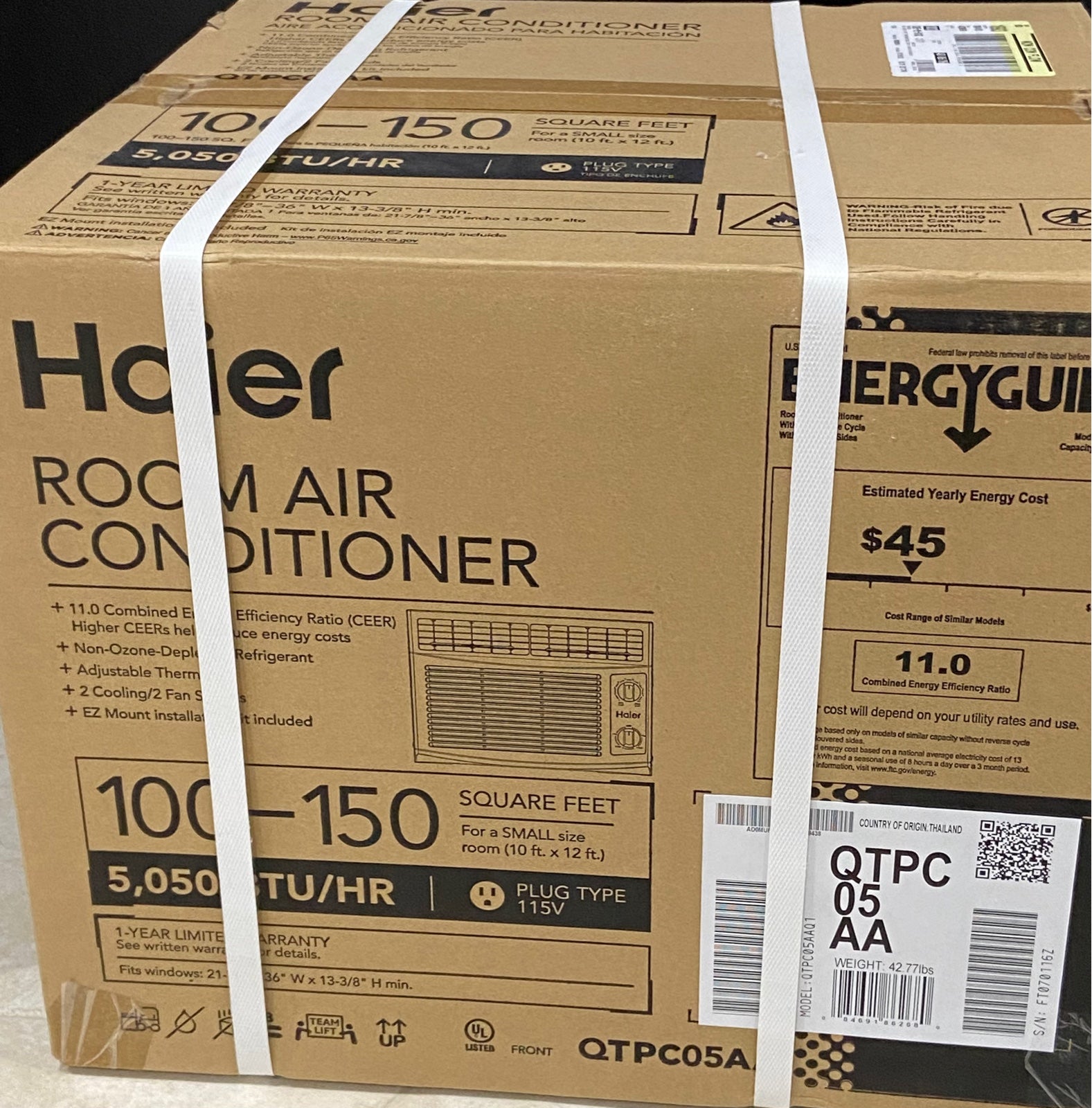 Haier Room Air Conditioner (1left)