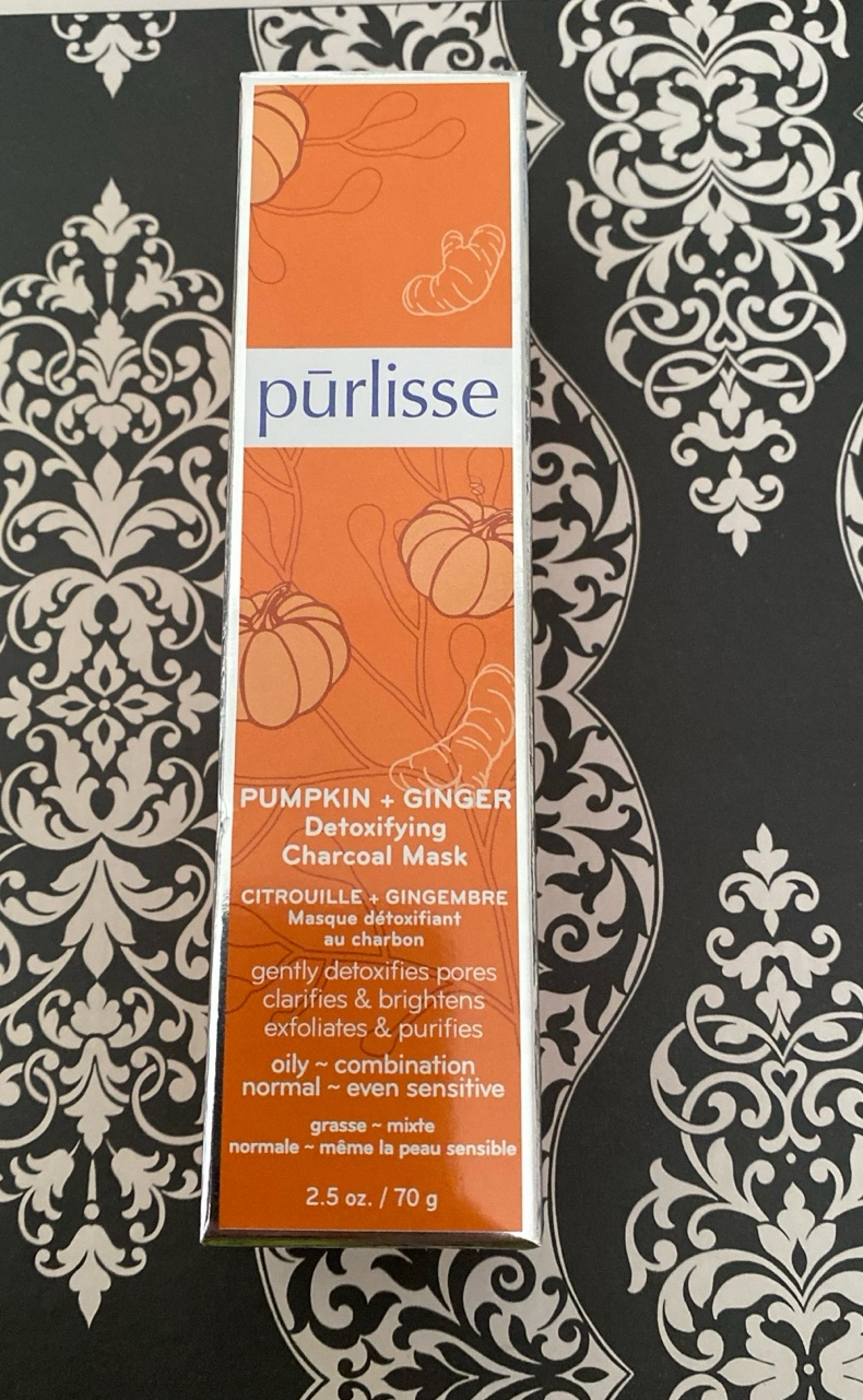 Purlisse Pumpkin+Ginger Detoxifying Charcoal Mask