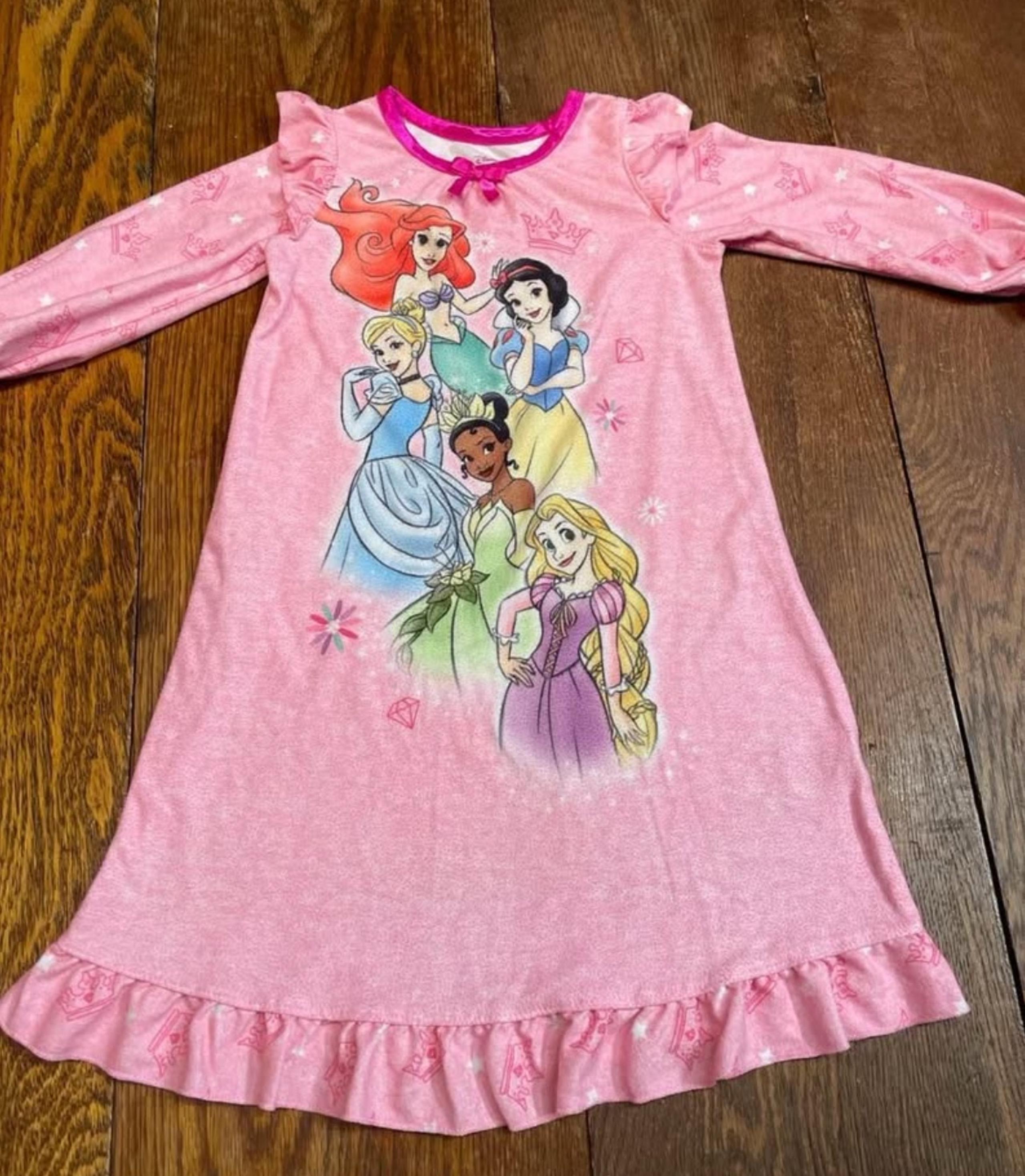 DisneyPink Princesses Ariel, Sleeping Beauty, Cinderella, Tiara & Rapunzel Gown