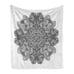 Circular Celtic Knot Ambesonne Black White Art Soft Flannel Fleece Throw Blanket