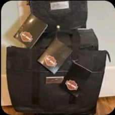 Harley Davidson monogram luggage 3 piece set