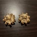 RARE FINDING~VINTAGE 1950’s~White Thermostat Cluster Clip Earrings