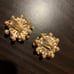 RARE FINDING~VINTAGE 1950’s~White Thermostat Cluster Clip Earrings