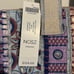 Chico’s Cool Mosaic Multicolor Jute Double Handle Extra Large Tote NWT