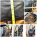 The Sak Black Leather Shoulder Bag Handbag, Braided Strap, Boho, Hobo, Beads, Ta