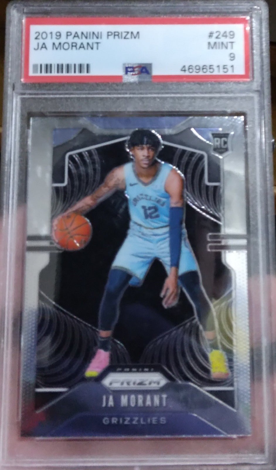 2019-20 Panini Prizm PSA 9 Ja Morant Rookie Card #249
