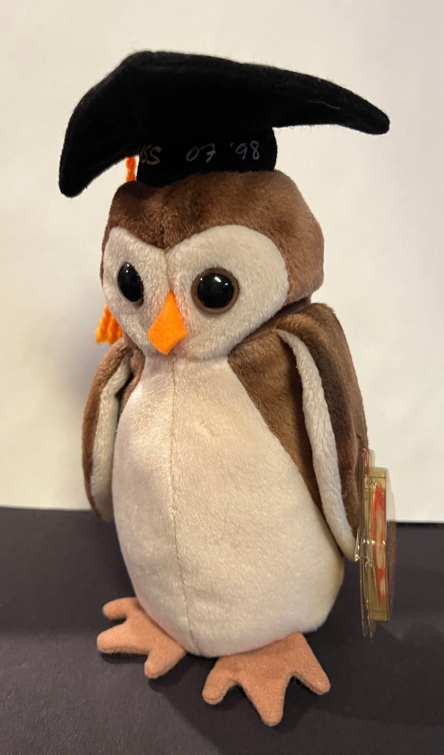 MINT Ty Beanie Babies Wise Owl 5th Gen Hang Tag 6th Tush Tag Class of 98 1965/KR