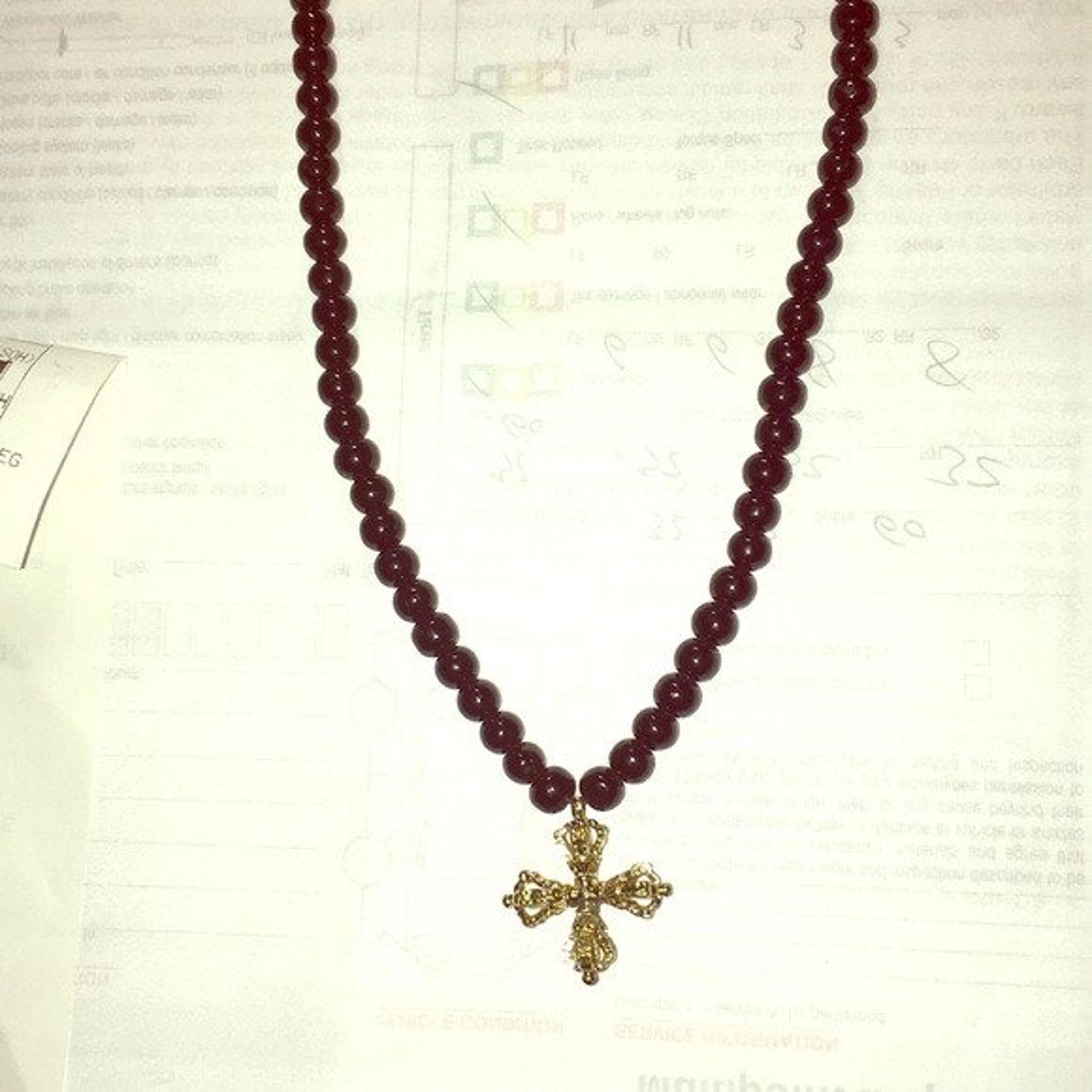 Fashion Black rubber beads necklace
