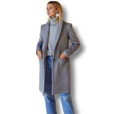 Premium Long WOOL trench coat-MIXXO
