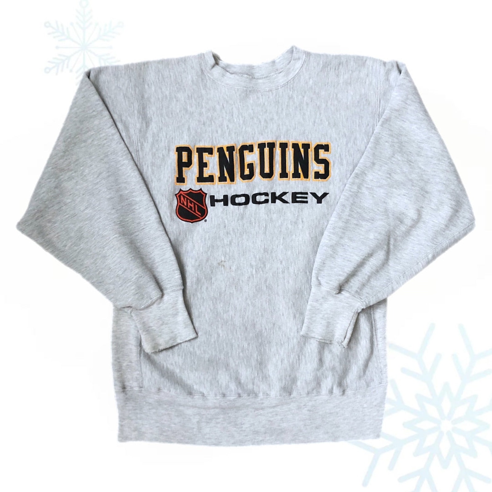 Vintage 90s NHL Pittsburgh Penguins Champion Reverse Weave Crewneck Sweatshirt