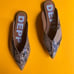 Snake skin mules