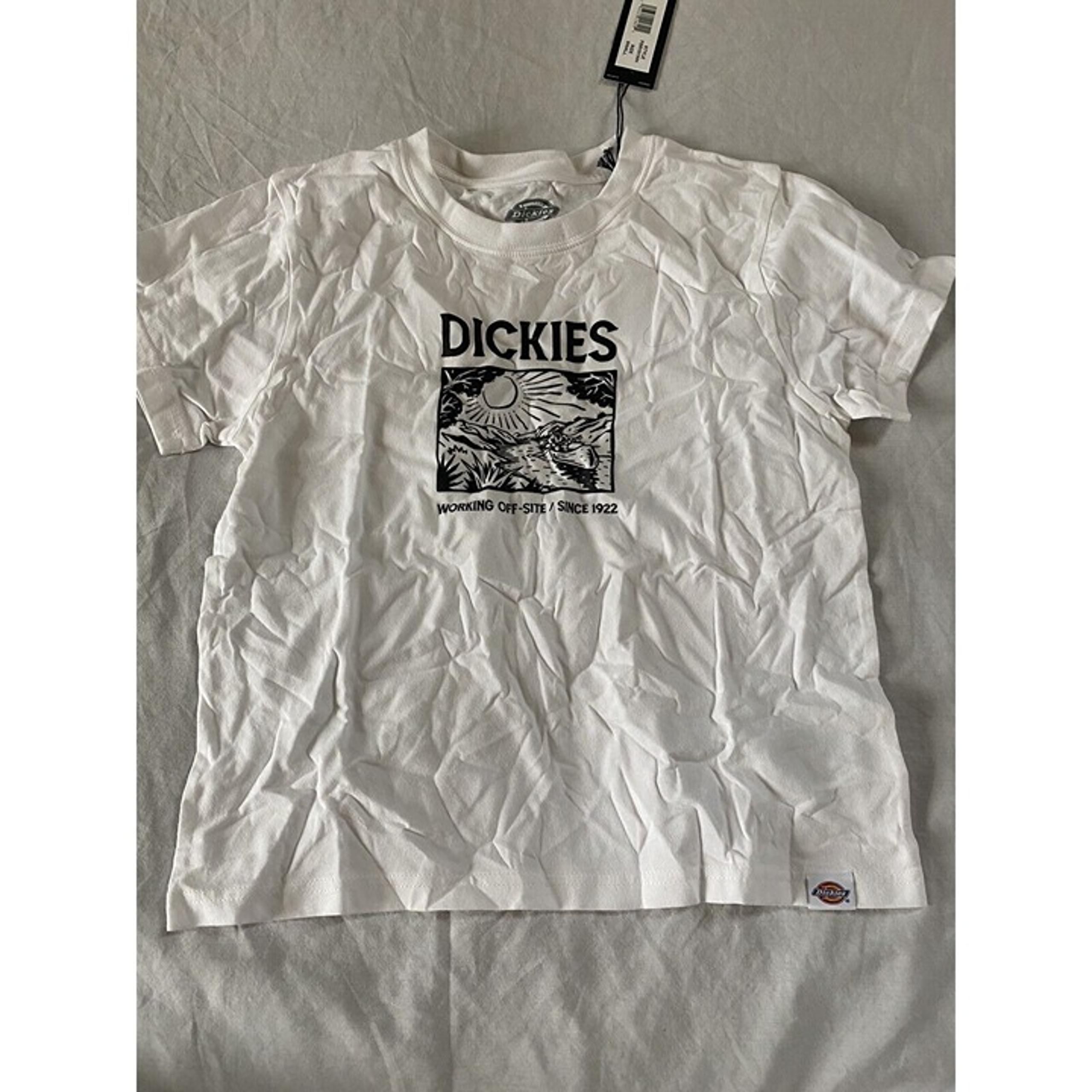 Dickies Boys White Working Off Site T-Shirt White Size S