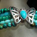 AMY KAHN RUSSELL~AKR~ Turquoise Jade MOP Five Strand Sterling Silver Bracelet