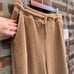 NEW Size Medium Beyond Yoga Free Style Waffle Knit Mid Rise Pants Toffee Brown