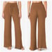 NEW Size Medium Beyond Yoga Free Style Waffle Knit Mid Rise Pants Toffee Brown