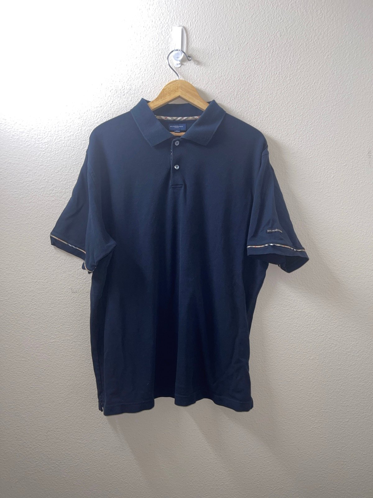 Mens Burberry Golf Polo Shirt Size XL