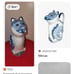 Cat lovers package, 1 teapot or pitcher, 4 pins, gloves bronze cat, 1 magnet, l