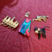 Cat lovers package, 1 teapot or pitcher, 4 pins, gloves bronze cat, 1 magnet, l
