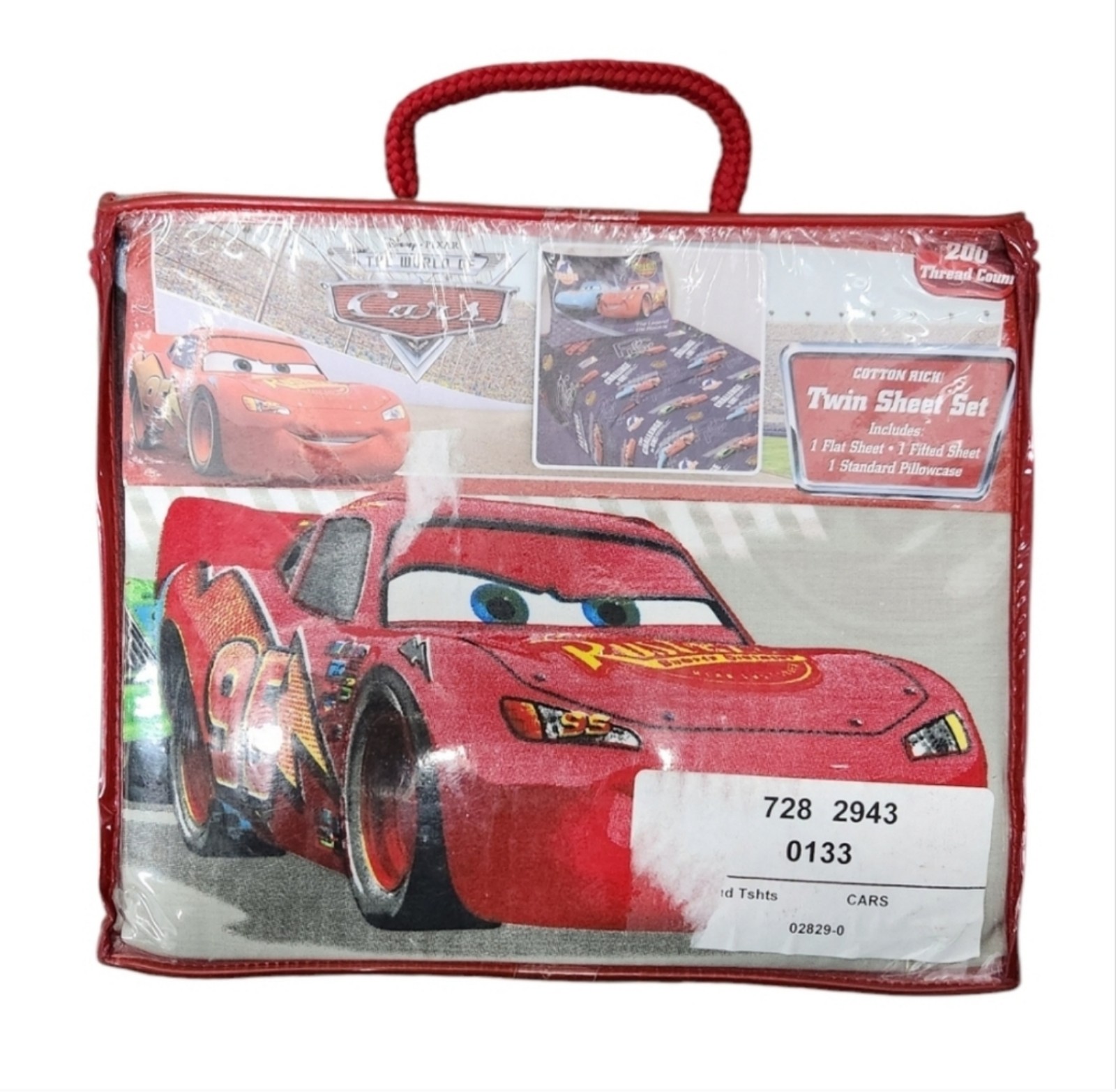 Disney Pixar World of Cars Twin Sheet Set New