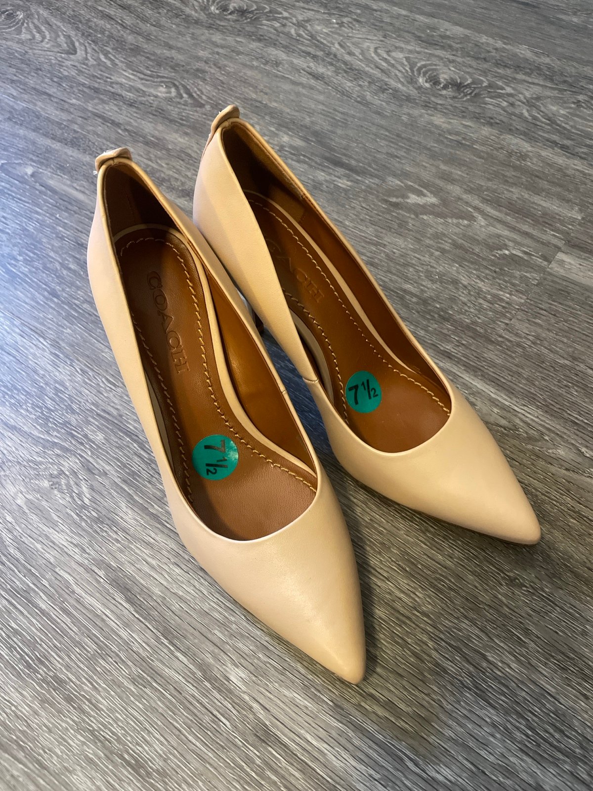 Coach Tan Leather Heels