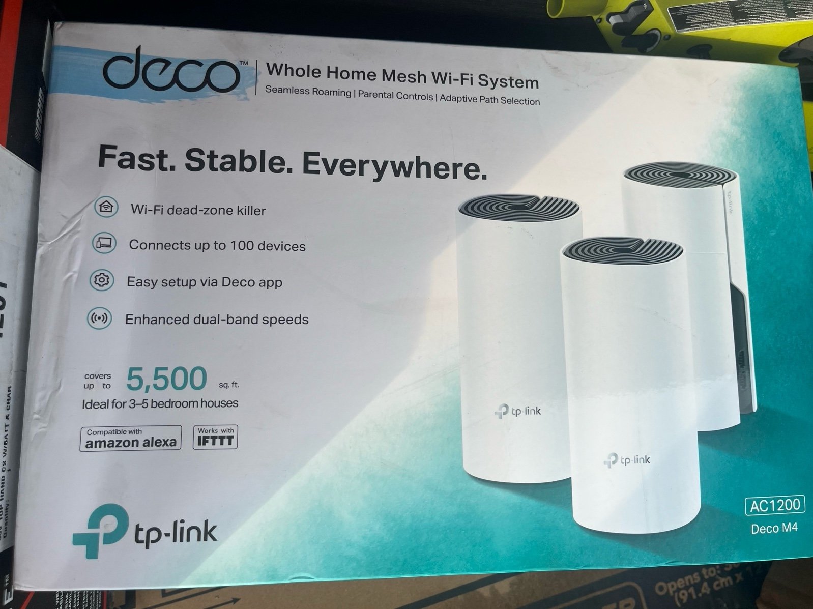 TP-Link - Deco AC1200 Dual-Band Mesh Wi-Fi 5 System (3-Pack) - White
