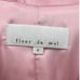 Fluer du Mal 2 Double Breasted SILK Blazer Dress Oversized Long Sleeve Pink