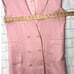 Fluer du Mal 2 Double Breasted SILK Blazer Dress Oversized Long Sleeve Pink