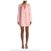 Fluer du Mal 2 Double Breasted SILK Blazer Dress Oversized Long Sleeve Pink