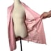 Fluer du Mal 2 Double Breasted SILK Blazer Dress Oversized Long Sleeve Pink