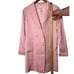 Fluer du Mal 2 Double Breasted SILK Blazer Dress Oversized Long Sleeve Pink