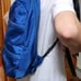 Y-3 by Yohji Yamamoto Blue Backpack/ Zip Laptop Compartment 100%Cotton