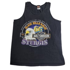 Vintage Harley Davidson Sturgis 60th Anniversary 2000 Rally Tank Shirt Size XL