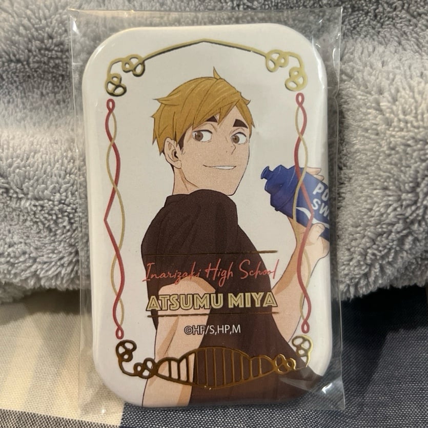 Haikyuu Atsumu Miya Rare Square Badge