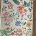 Floral watercolor in vintage frame