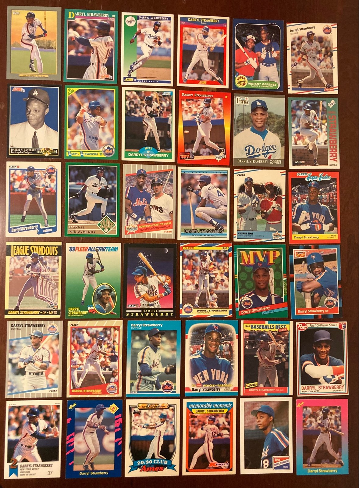 125 DIFFERENT DARRYL STRAWBERRY MLB BASEBALL CARDS METS TOPPS DODGERS DONRUSS