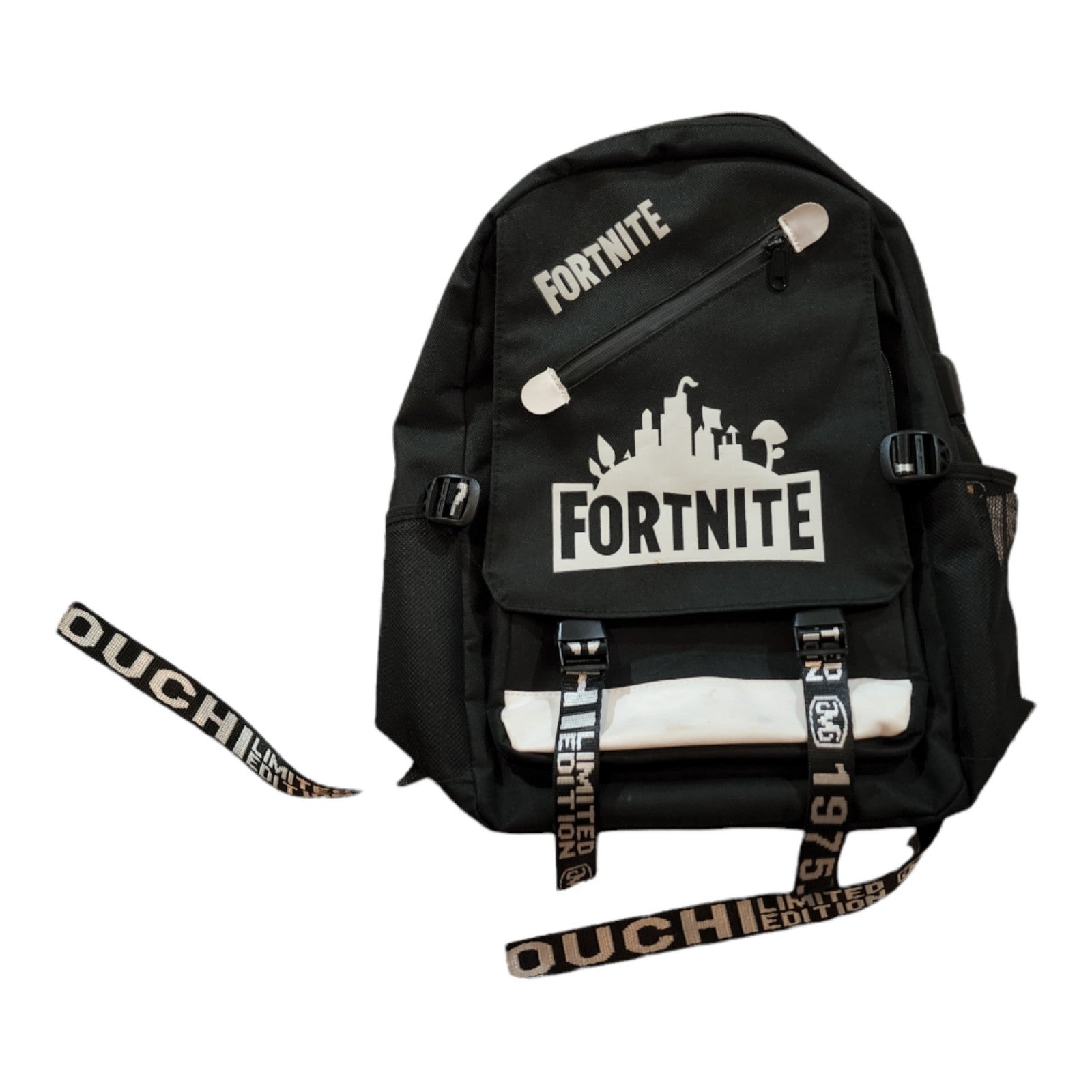 Kinouchi 1975 Limited Edition Fortnite Backpack Black w/ White EUC