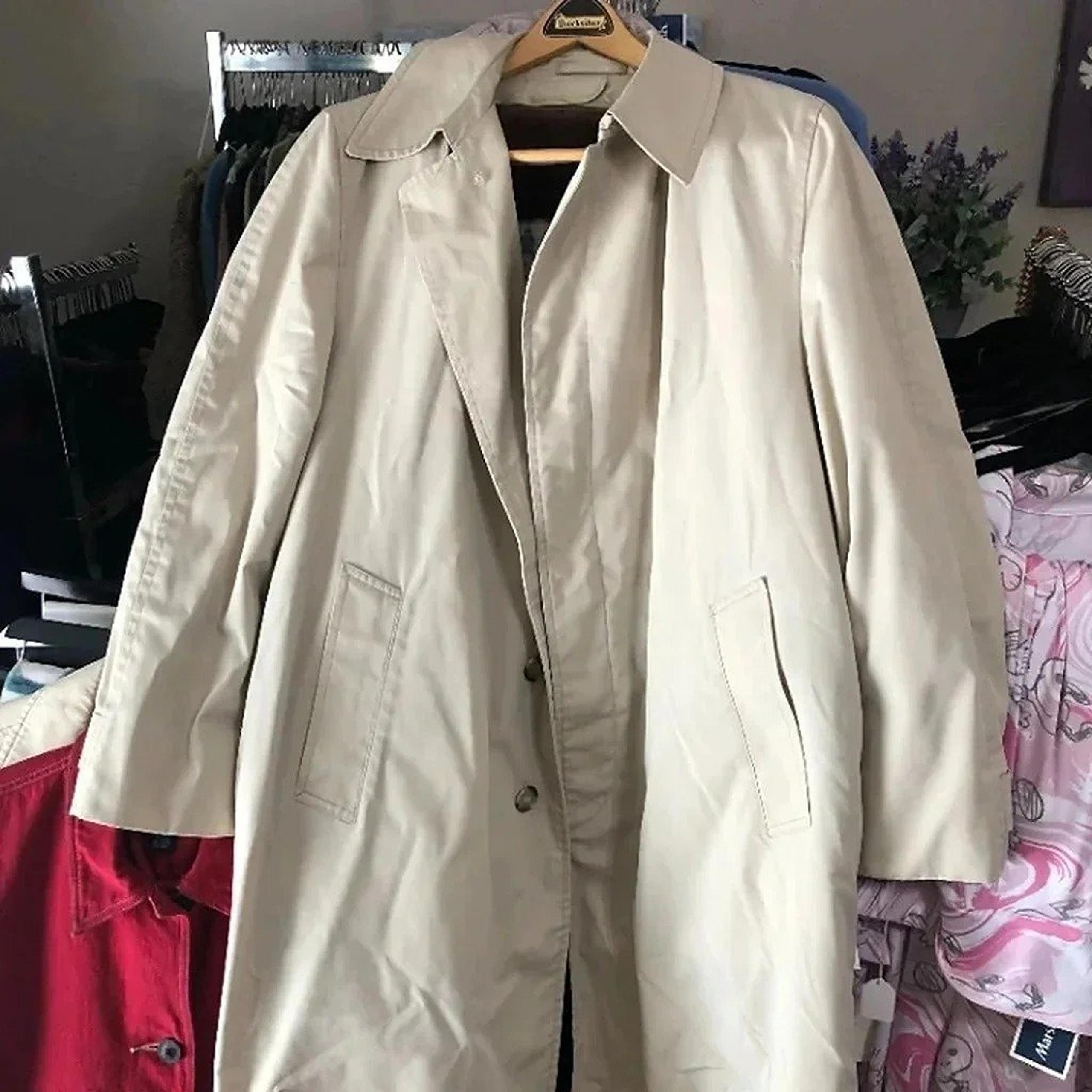 vintage London Fog maincoats lined Trench Coat men's 40 long