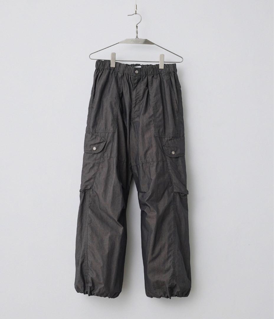 割引購入 WYM LIDNM】C/N WASHER CURVED FLARE WIDE Cargo パンツ
