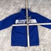 Tapout Royal Blue Full Zip Up Logo MMA Sweatshirt Size XL Performance Jacket Y2K