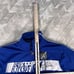 Tapout Royal Blue Full Zip Up Logo MMA Sweatshirt Size XL Performance Jacket Y2K