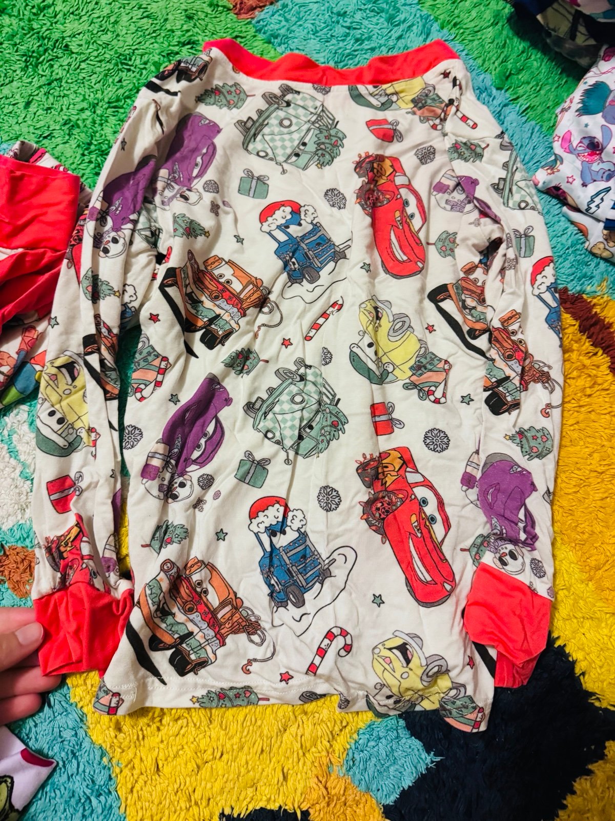 Disney car Christmas bamboo pajamas