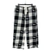 Pink Victoria’s Secret Black White Pajama Pants S Cotton Gingham Plaid Dogs