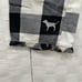Pink Victoria’s Secret Black White Pajama Pants S Cotton Gingham Plaid Dogs