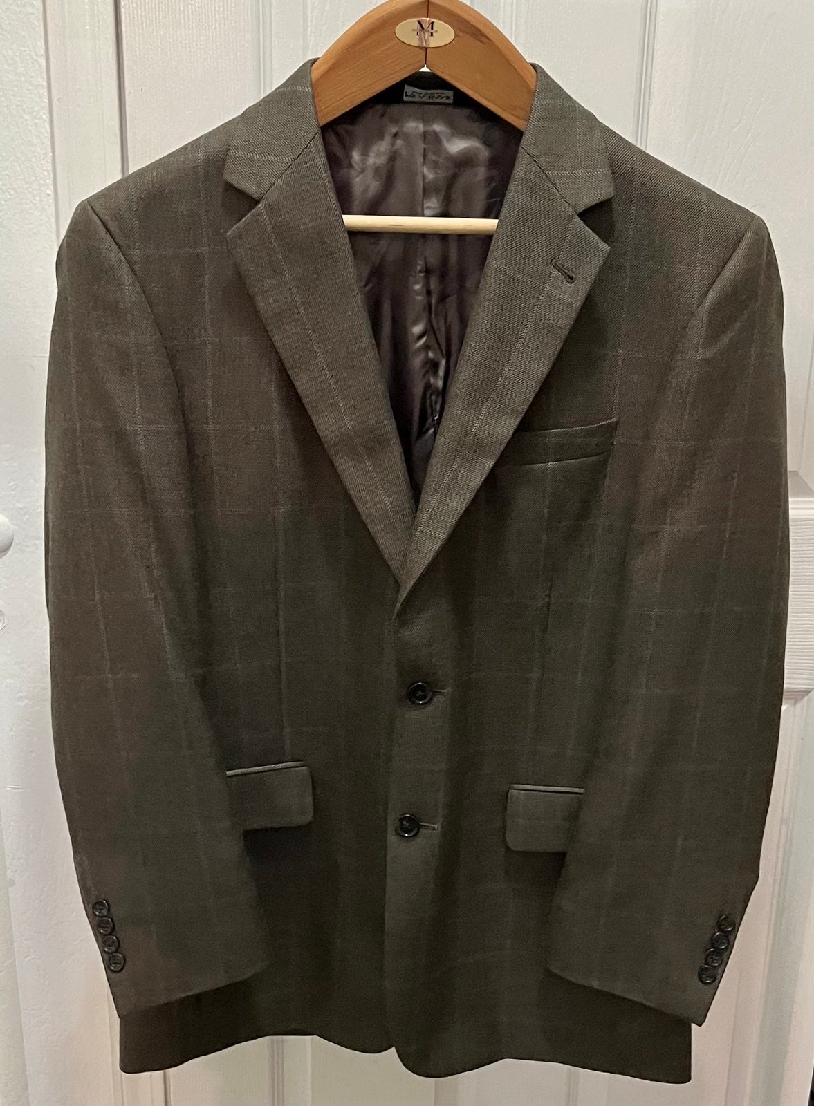 Jos. A. Bank Signature Collection Grey Silk/Camel Hair 2 Button Blazer Men’s 41R