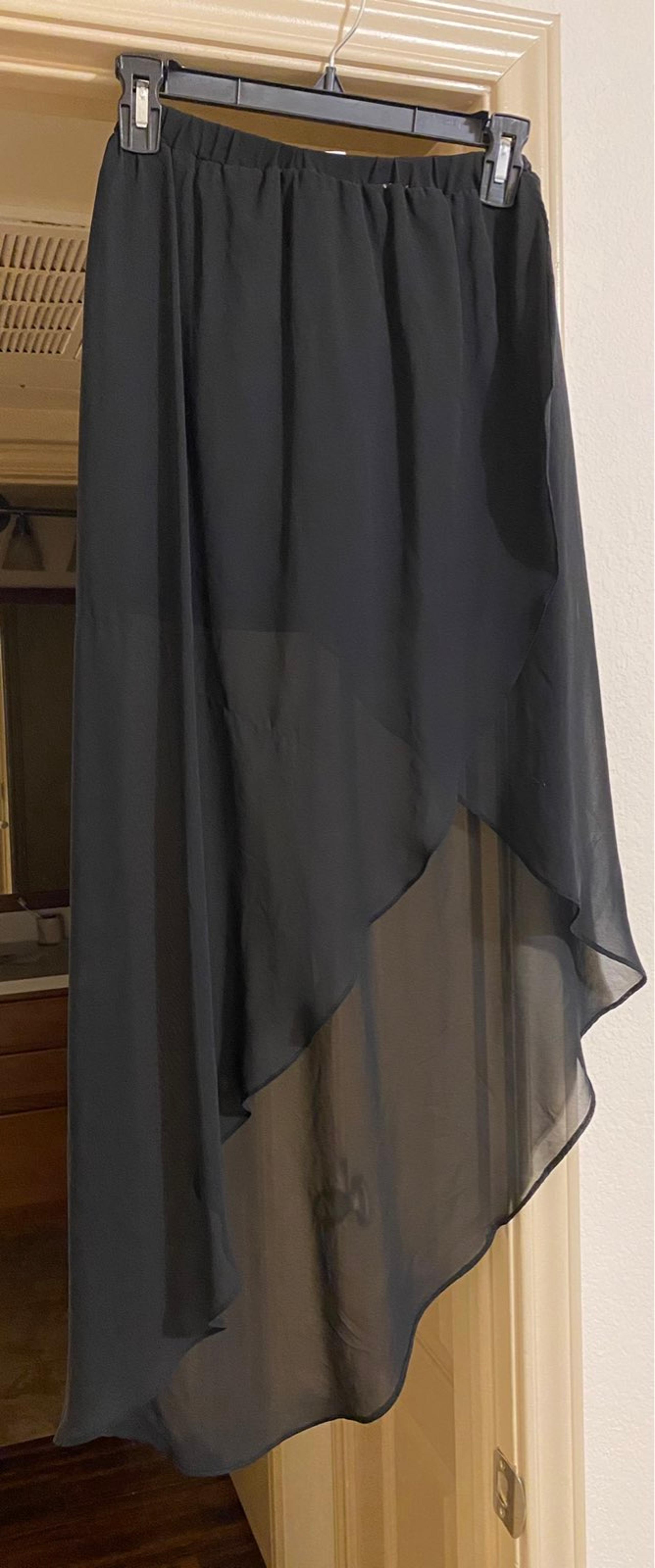 Black H&M Slit Wrap Skirt