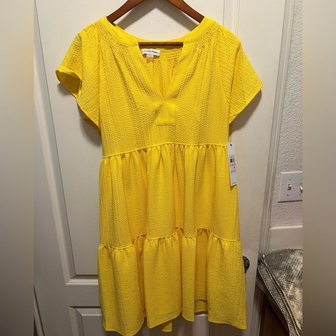 Calvin Klein Vibrant Yellow Dress