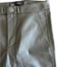 ZARA Olive Green High Waist Vegan Leather Pant with Side Split Hem || size Small